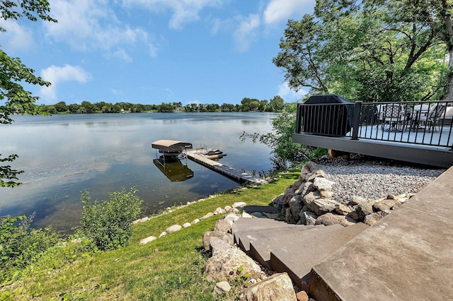 565 Brooks Lake Rd NW, Cokato, MN 55321 - dock area with a water view