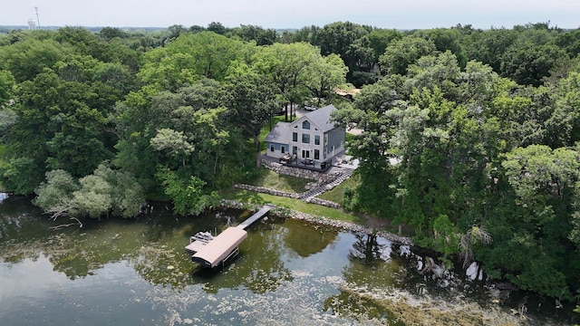 565 Brooks Lake Rd NW, Cokato, MN 55321 - aerial view of property's location featuring a large body of water and a heavily wooded area