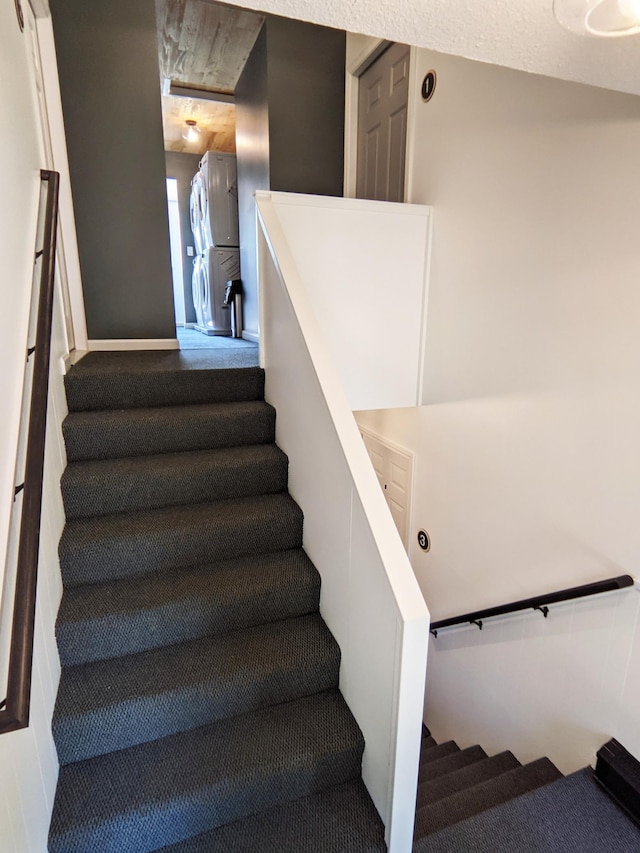 1101 Spring Creek Rd, Northfield, MN 55057 - staircase with carpet flooring