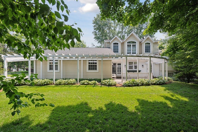 18805 Azure Rd, Deephaven, MN 55391 - back of property with a pergola and a yard