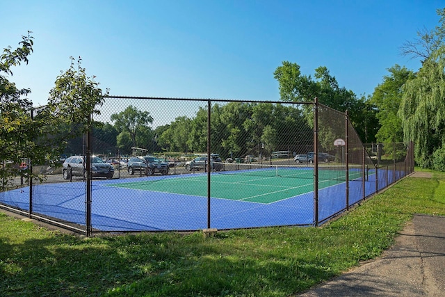 18805 Azure Rd, Deephaven, MN 55391 - view of tennis court with community basketball court