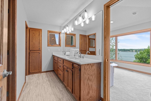 3868 Green Heights Trl SW, Prior Lake, MN 55372 - full bath with a textured ceiling and double vanity