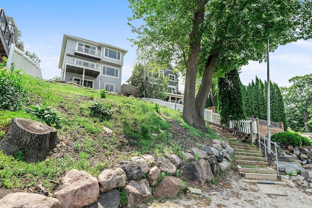 3868 Green Heights Trl SW, Prior Lake, MN 55372 - view of yard featuring stairway