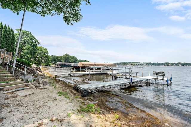 3868 Green Heights Trl SW, Prior Lake, MN 55372 - dock area featuring a water view and boat lift