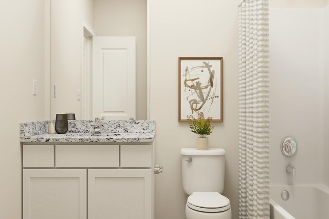 18736 Ivanhoe St NW, Elk River, MN 55330 - bathroom featuring vanity, toilet, and shower / tub combo