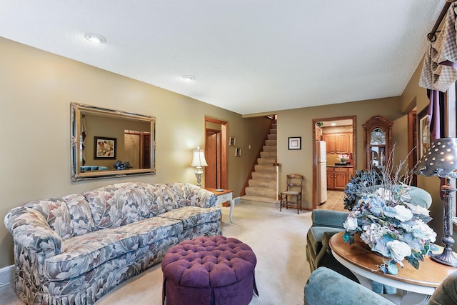 2657 Valley View Ln, New Brighton, MN 55112 - carpeted living area with stairs