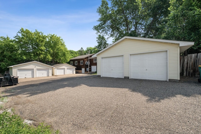 132 Middle School Dr, Saint Croix Falls, WI 54024 - view of detached garage
