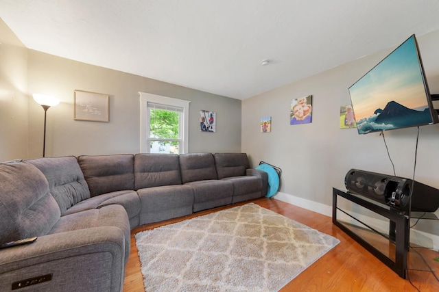 1039 9th Ave SW, Faribault, MN 55021 - living room featuring wood finished floors and baseboards