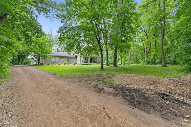 10390 Fenner Ave SE, Franklin Twp, MN 55328 - view of front facade with a front lawn and driveway