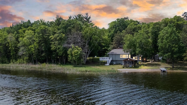 8996 Little Pelican Dr, Pelican Twp, MN 56472 - water view featuring a forest