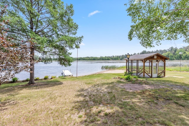 8996 Little Pelican Dr, Pelican Twp, MN 56472 - water view with a gazebo