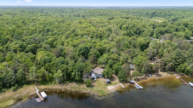 8996 Little Pelican Dr, Pelican Twp, MN 56472 - aerial overview of property's location featuring a heavily wooded area and a nearby body of water