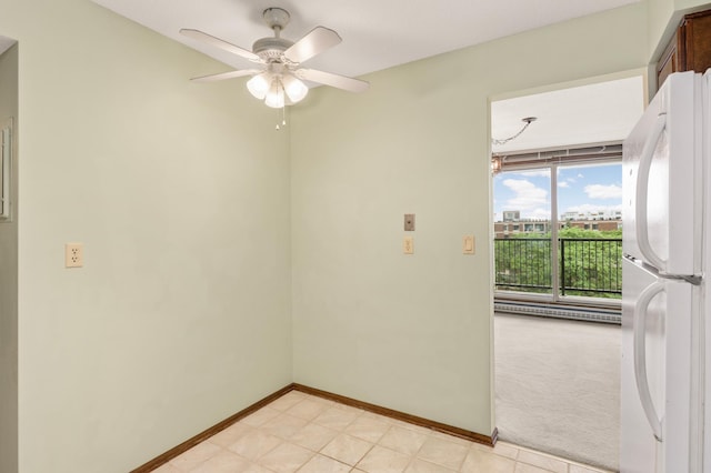 7200 York Ave S Unit 608, Edina, MN 55435 - unfurnished room with ceiling fan, baseboards, and light carpet