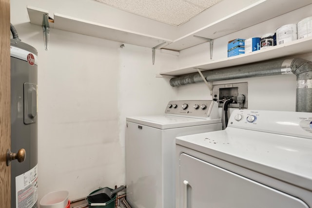7200 York Ave S Unit 608, Edina, MN 55435 - laundry room with water heater and separate washer and dryer