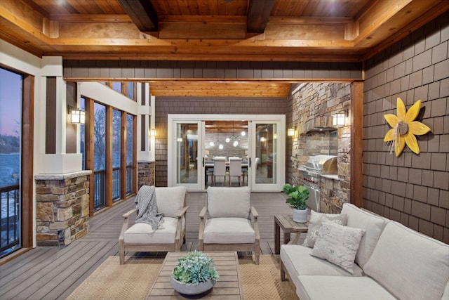 9328 Rhoy Ave, Chaska, MN 55318 - deck with an outdoor hangout area