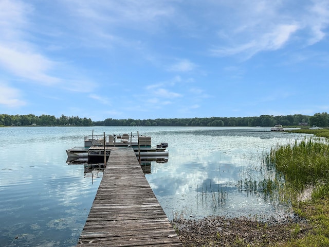 256 22 5/8 Ave, Crystal Lake Twp, WI 54829 - dock area featuring a water view