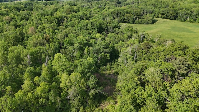 256 22 5/8 Ave, Crystal Lake Twp, WI 54829 - aerial view of property and surrounding area featuring a forest