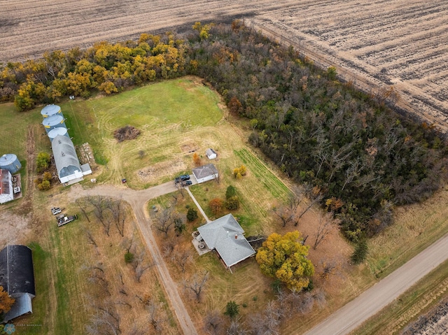 5555 167th Ave SE, Walcott, ND 58051 - aerial view of property and surrounding area featuring rural landscape