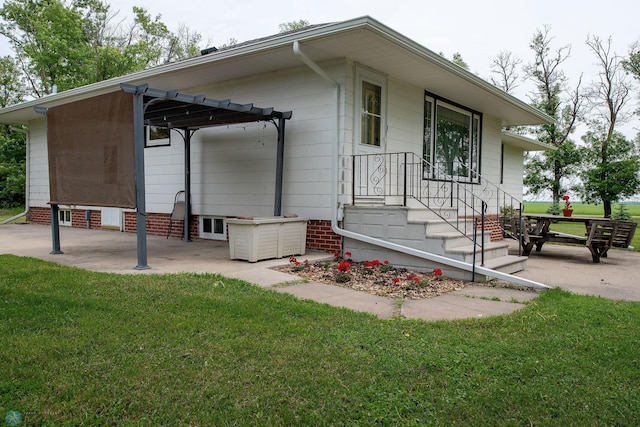 5555 167th Ave SE, Walcott, ND 58051 - view of property exterior featuring a yard and a patio area