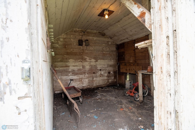 5555 167th Ave SE, Walcott, ND 58051 - bonus room with lofted ceiling and wooden walls