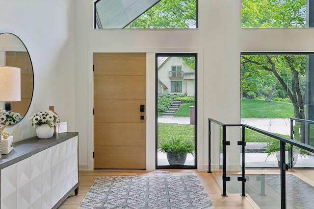 6608 Pawnee Rd, Edina, MN 55439 - foyer entrance featuring light wood-style floors and plenty of natural light