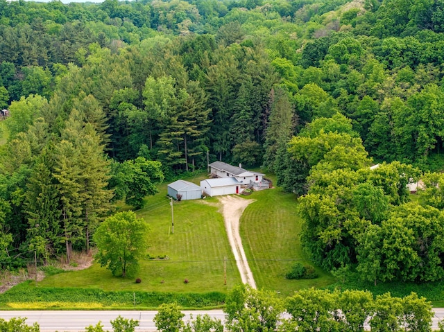 W7324 State Road 65, Trimbelle, WI 54003 - view of subject property with a heavily wooded area