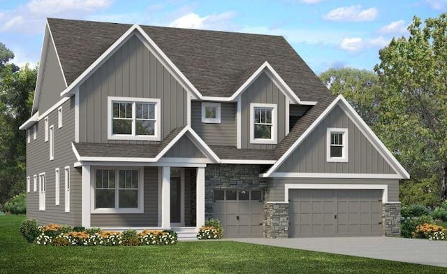 6501 Timber Arch Dr, Chaska, MN 55318 - view of front of home featuring board and batten siding and a shingled roof
