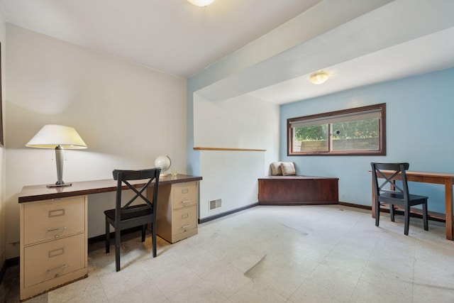 3015 22nd St, Minneapolis, MN 55406 - home office featuring tile patterned floors and baseboards