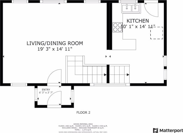 3015 22nd St, Minneapolis, MN 55406 - view of floor plan / room layout
