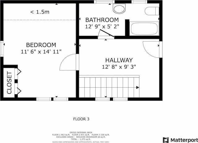 3015 22nd St, Minneapolis, MN 55406 - view of room layout