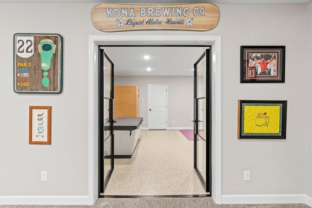 6141 Sherman Cir, Edina, MN 55436 - hall featuring baseboards and recessed lighting