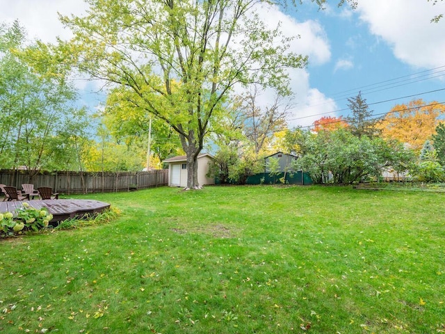 9300 23rd St, Saint Louis Park, MN 55426 - view of yard featuring a wooden deck