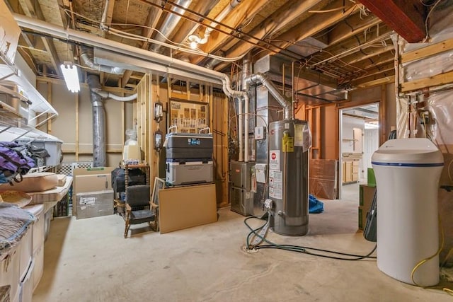 3114 Canyon Cir, Chaska, MN 55318 - unfinished below grade area featuring water heater, a water softener system, and heating unit