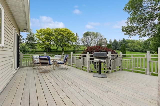 3114 Canyon Cir, Chaska, MN 55318 - wooden terrace featuring a grill