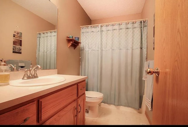 23501 Birch Cir, Rogers, MN 55374 - bathroom featuring vanity, toilet, and a shower with shower curtain