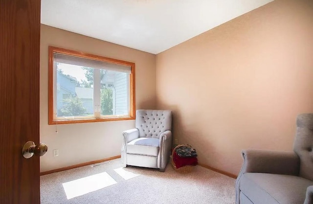23501 Birch Cir, Rogers, MN 55374 - sitting room featuring baseboards and carpet