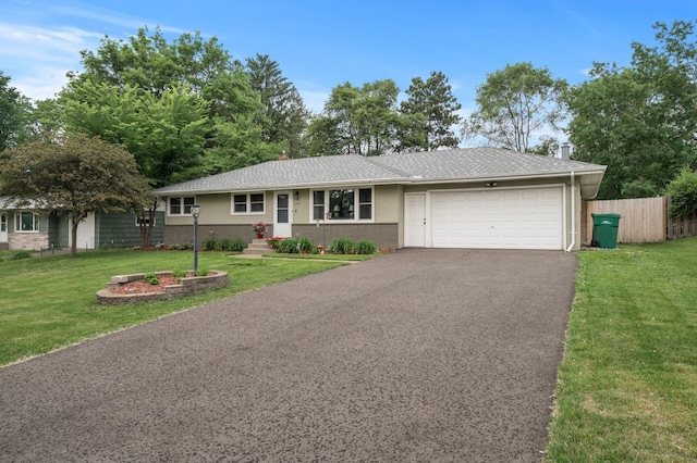 179 County Road F W, Shoreview, MN 55126 - ranch-style house featuring driveway, a garage, and a shingled roof