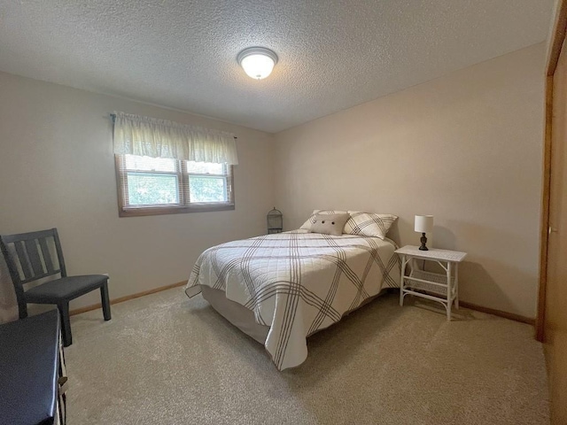 16173 Discovery Cir, Park Rapids, MN 56470 - bedroom featuring light colored carpet, a textured ceiling, and baseboards
