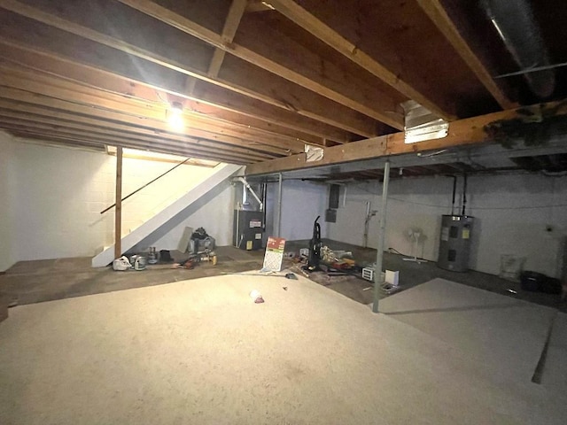 16173 Discovery Cir, Park Rapids, MN 56470 - unfinished below grade area with water heater and heating unit