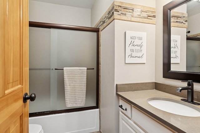 14057 Flintwood Ct, Apple Valley, MN 55124 - full bath with vanity and enclosed tub / shower combo