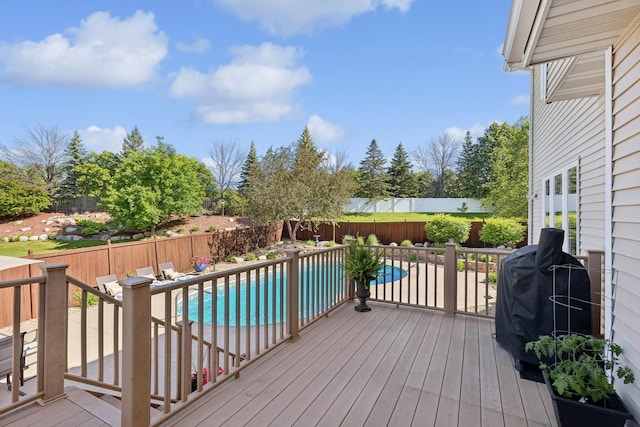 14057 Flintwood Ct, Apple Valley, MN 55124 - deck featuring a fenced backyard, grilling area, and a patio area