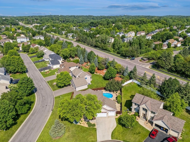 14057 Flintwood Ct, Apple Valley, MN 55124 - aerial perspective of suburban area