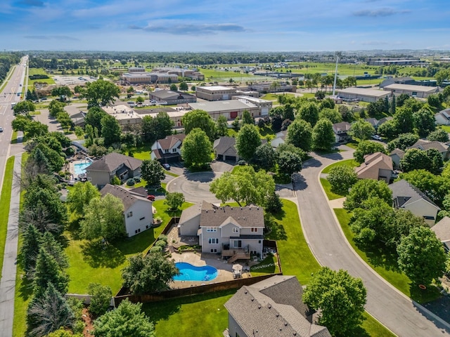 14057 Flintwood Ct, Apple Valley, MN 55124 - aerial view of residential area featuring a pool