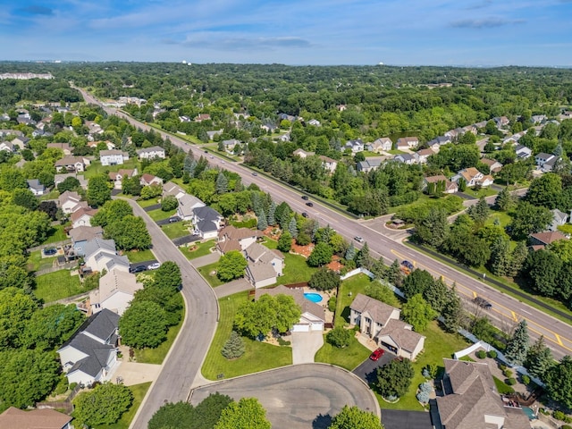 14057 Flintwood Ct, Apple Valley, MN 55124 - aerial perspective of suburban area