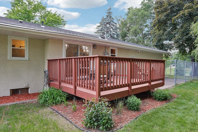 9320 Revere Ln N, Maple Grove, MN 55369 - view of wooden deck