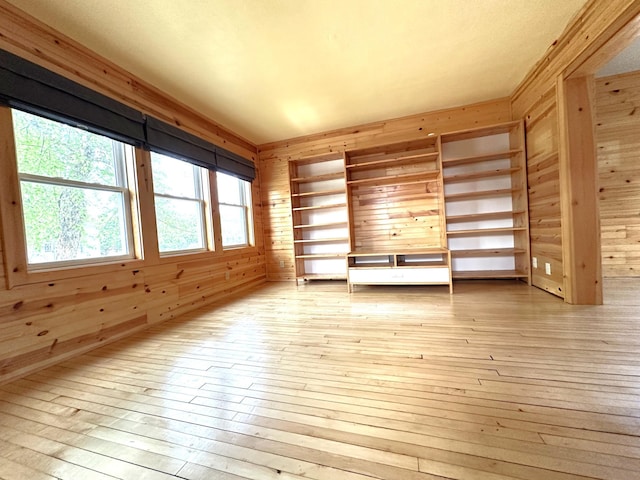 638 James St, Ely, MN 55731 - spare room with wooden walls and wood-type flooring