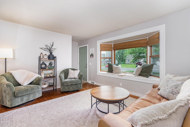 2211 108th Ave NW, Coon Rapids, MN 55433 - living room with wood finished floors and baseboards