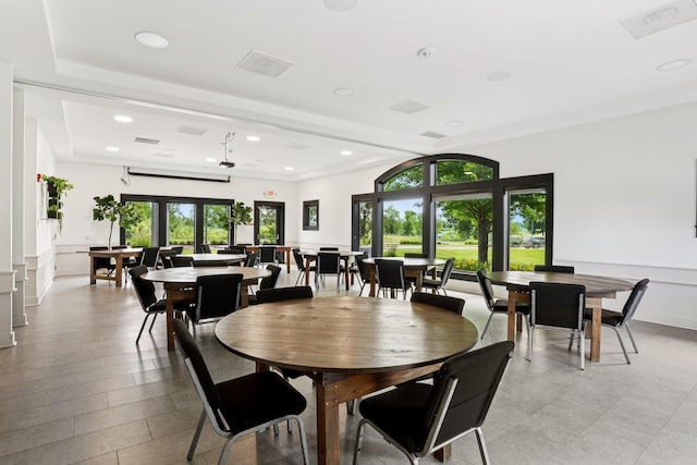 15040 Farnham Ave N, Hugo, MN 55038 - dining space featuring plenty of natural light and recessed lighting