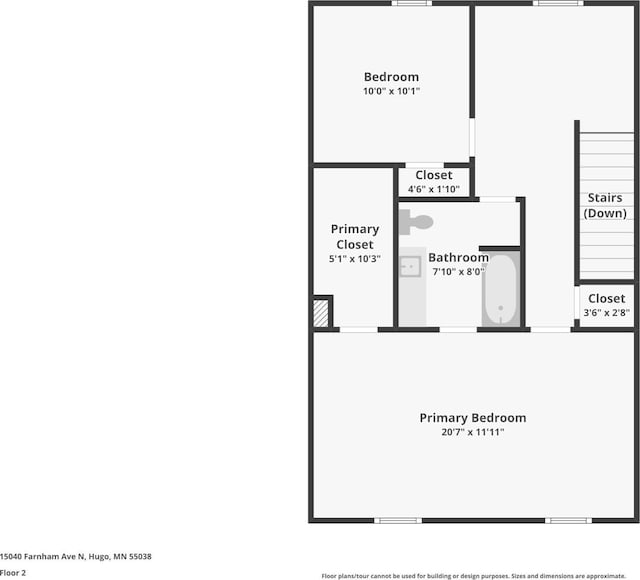 15040 Farnham Ave N, Hugo, MN 55038 - view of room layout