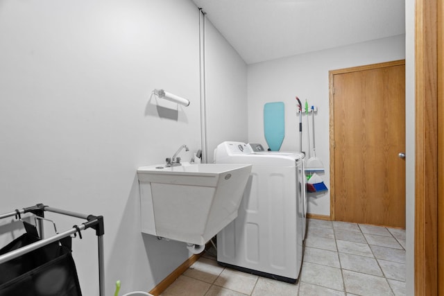 3168 Molina St, Shakopee, MN 55379 - laundry area with independent washer and dryer and light tile patterned floors